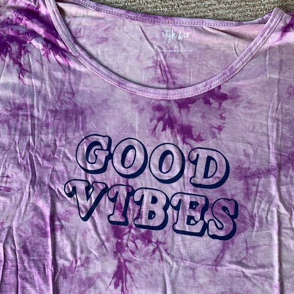 Style & Co Good Vibes Tee - Picture 8 of 13